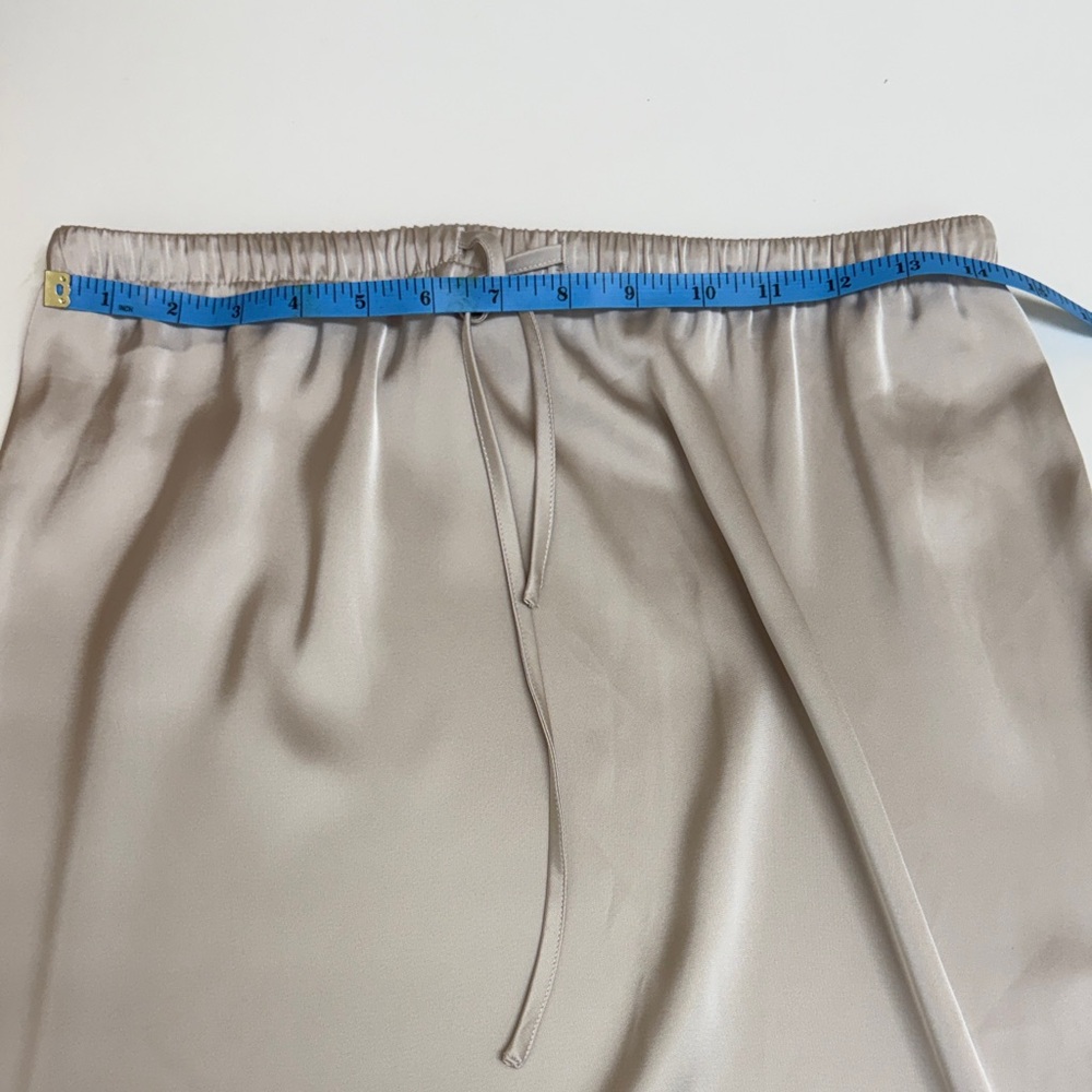 Song of Style Satin Maxi Skirt in Light Taupe - Picture 6 of 6